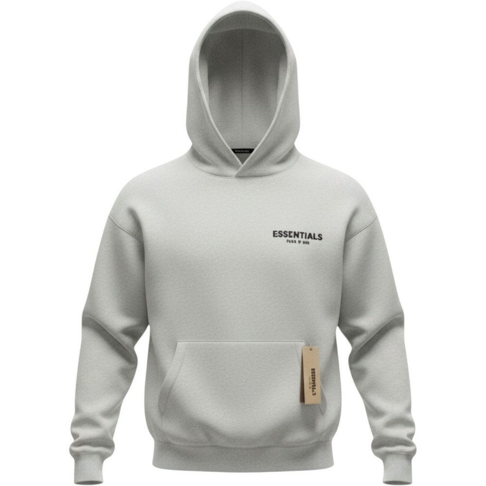 Fear of God Essentials Hoodie Mens XS Light Oatmeal New Back Logo 192SU224417F